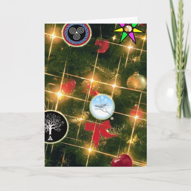 Cartão De Festividades Yule - Yule brilhante (Frente)