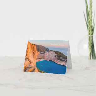 Cartão De Festividades Zakynthos, Grécia.