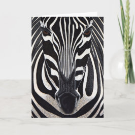 Cartão De Festividades Zebra Greeting Card