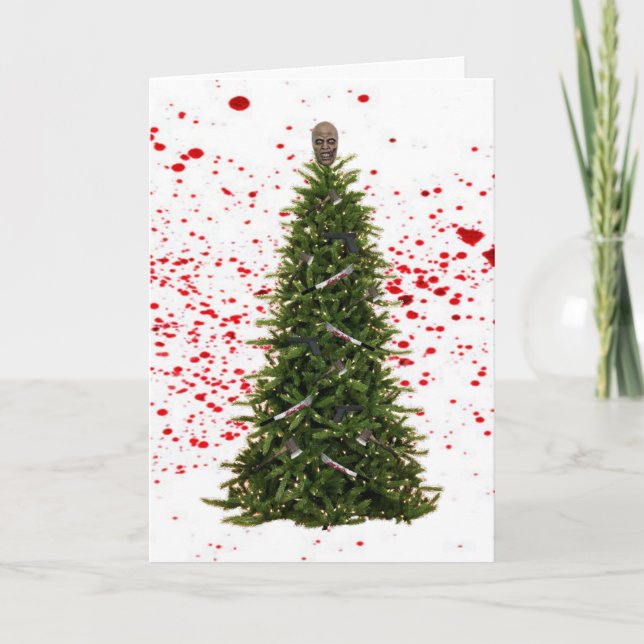 Cartão De Festividades Zombie Apocalypse Christmas card (Frente)
