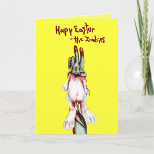 Cartão De Festividades zombie easter