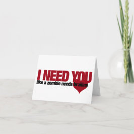Cartão De Festividades Zombie Valentines Day