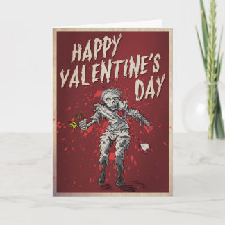 Cartão De Festividades Zombie Valentine's Day Humor