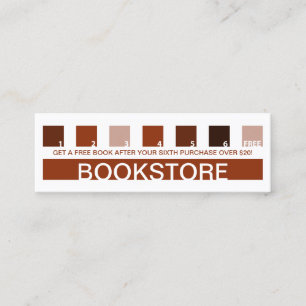 Cartão De Fidelidade Apreciação do cliente BOOKSTORE (mod quadrares) Lo