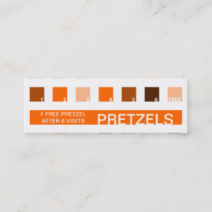 Cartão De Fidelidade Apreciação do cliente PRETZEL (mod quadrares)