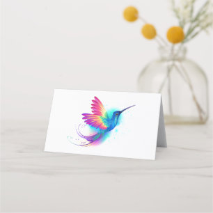 Cartão De Fidelidade Arco-Íris Exótico Hummingbird