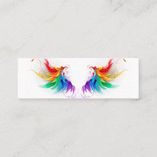 Cartão De Fidelidade Asas Fluffy Rainbow