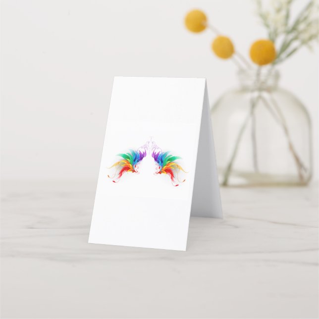 Cartão De Fidelidade Asas Fluffy Rainbow (Frente)