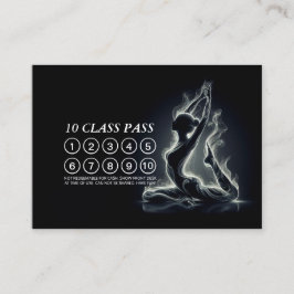 Cartão De Fidelidade B&W Pigeon Yoga Pose 10 do Rei Pigeon com uma pern