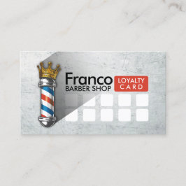 Cartão De Fidelidade Barber Hair Compro King Crown Barber Pole Hair FOT