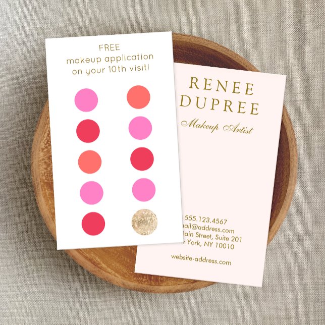 Cartão De Fidelidade Beauty Nail Salon 10 Punch Customer Leyalty (Criador carregado)