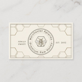 Cartão De Fidelidade Beekeeper Honey Customer Leyalty Card Ivory