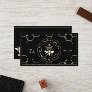 Cartão De Fidelidade Beekeeper Honey Customer Leyalty Card Punch Black