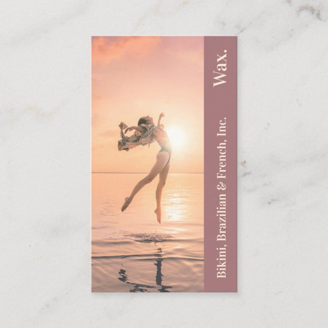 Cartão De Fidelidade Bikini Brasil: Carimbo De Fotografia Da Cera (Frente)