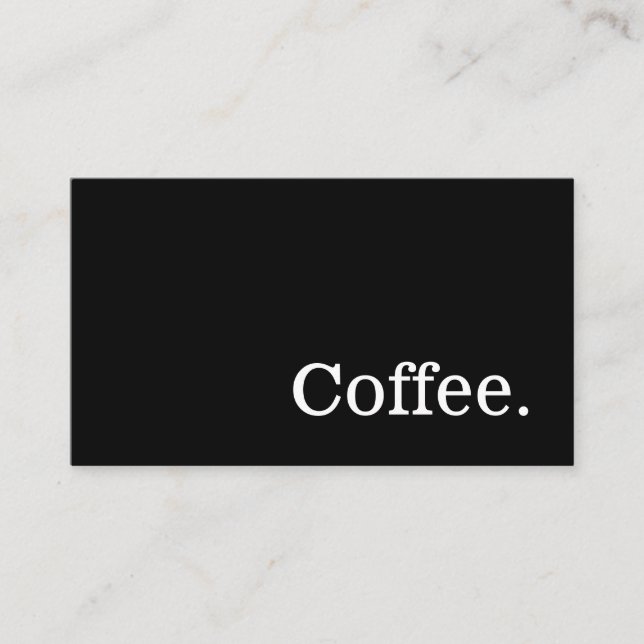 Cartão De Fidelidade Black Simple News Word Dark Loyalty Punch Card (Frente)