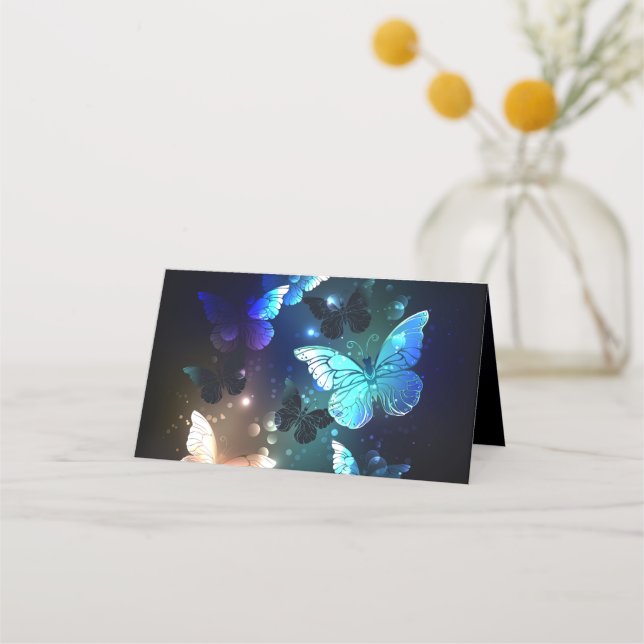 Cartão De Fidelidade Borboleta Noturna Flutuante (Frente)
