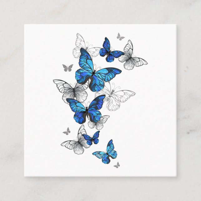 Cartão De Fidelidade Borboletas Azuis Morpho (Frente)