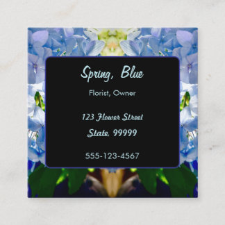 Cartão De Fidelidade Buquês de Hydrangeas Azuis