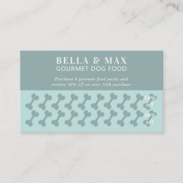 Cartão De Fidelidade Cachorro Verde Moderno