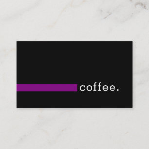 Cartão De Fidelidade Café de Lealdade Punch Modern Roxo