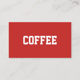 Cartão De Fidelidade Café de Texto Simples Superstar Centralizado