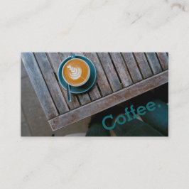 Cartão De Fidelidade Café design Quadrado Mesa Quadrado Café de Lealdad