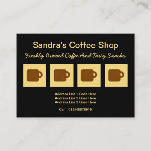 Cartão De Fidelidade Cafetaria