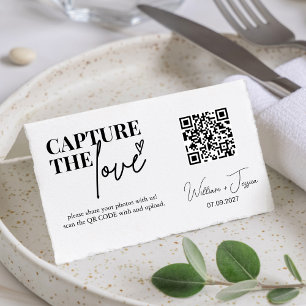 Cartão De Fidelidade Captura de Script Moderno A placa de código QR Lov