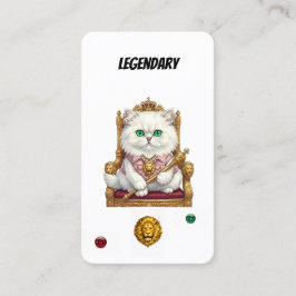 Cartão De Fidelidade Carta Colecionável de Gato Punk Lendário - Feline 