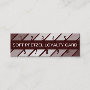 Cartão De Fidelidade cartão-fidelidade de pretzel flexível (retrograd