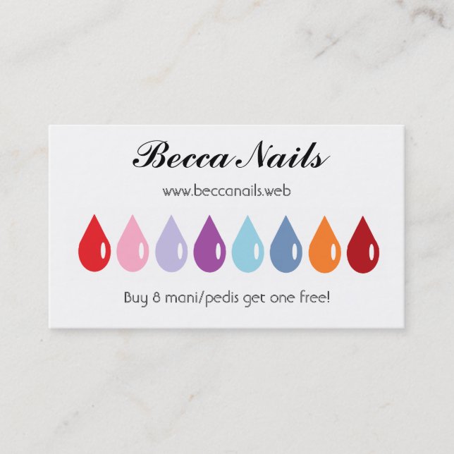 Cartão De Fidelidade "Cartões da lealdade do visitante freqüente" (8 (Frente)