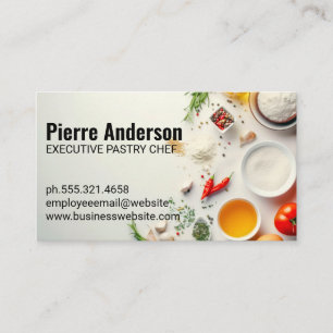 Cartão De Fidelidade Chef Especiarias e Ervas Culinárias
