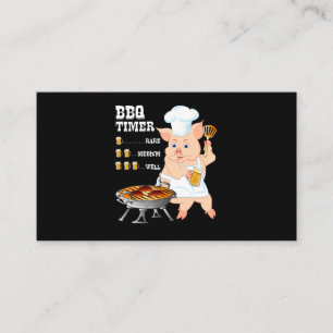 Cartão De Fidelidade CHURRASCO CHURRASCO Timer Pig Grill Barbecue Beer
