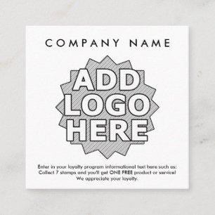 Cartão De Fidelidade circunda o quadrado das recompensas da lealdade