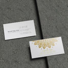 Cartão De Fidelidade Classe Yoga Pass White Dourado Emboscada Mandala F