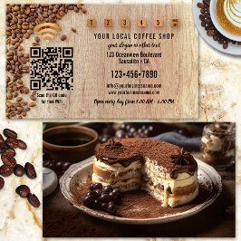 Cartão de Fidelidade Código QR WiFi Café Foto