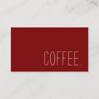 Cartão De Fidelidade Coffee Shop Loyalty Simple Punch