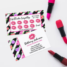 Coletor Lipstick Glam Rosa Kiss Carimbo de Lealdad