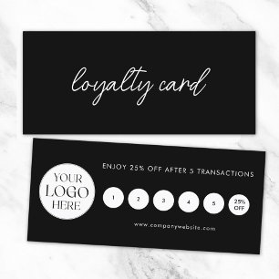 Cartão de Fidelidade com Logotipo Empresarial Mode