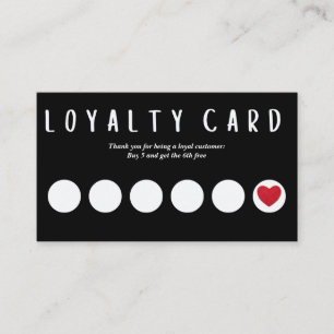 Cartão de fidelidade comercial. Editar o texto