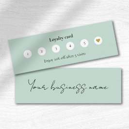 Cartão de fidelidade comercial para venda de metai