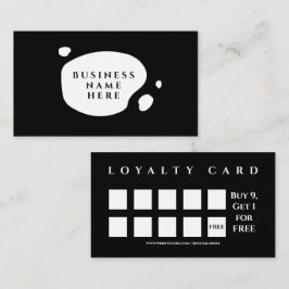 Cartão De Fidelidade Compro de Café Mínimo Salão Negro
