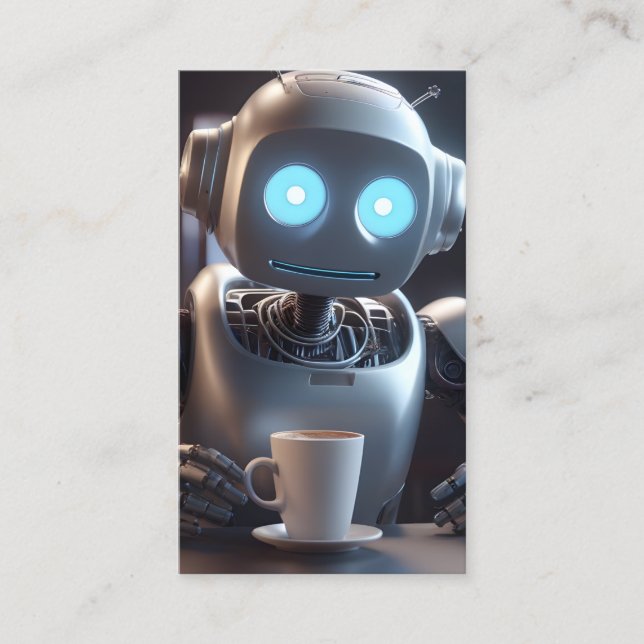 Cartão De Fidelidade compro de café robô (Frente)