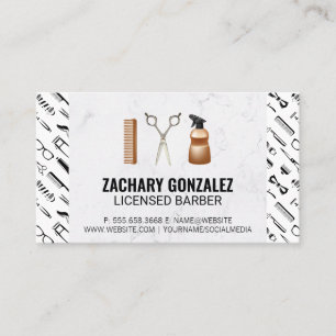 Cartão De Fidelidade Conjunto de Ferramentas de Barber Barber Tools P