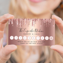 Cupcake Rose Gold Brilho Gotas de Padaria Chef de 