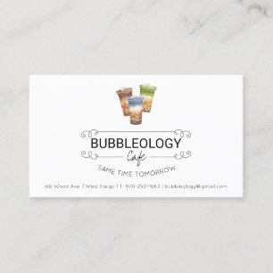 Cartão de Fidelidade da Loja de Bubble Tea