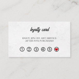 Cartão de Fidelidade da Simple Elegant Beauty Salo