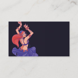 Cartão De Fidelidade Dança tribal cigana com cimbais