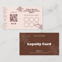 Cartão de Fidelidade de Café Boho
