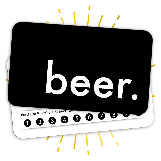 cartão de fidelidade de cerveja (Criador carregado)